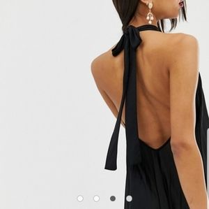 ASOS BLACK HALTER GOWN